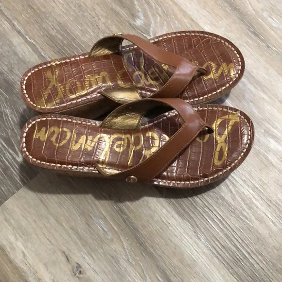 Sam Edelman cork Platform Thong Sandals. - Picture 2 of 11